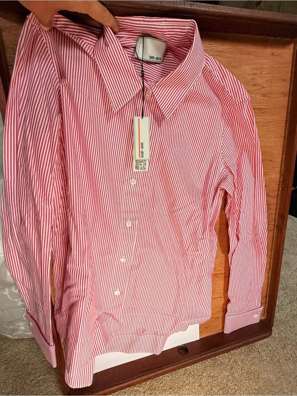 we-ar4 Cropped Collared Shirt